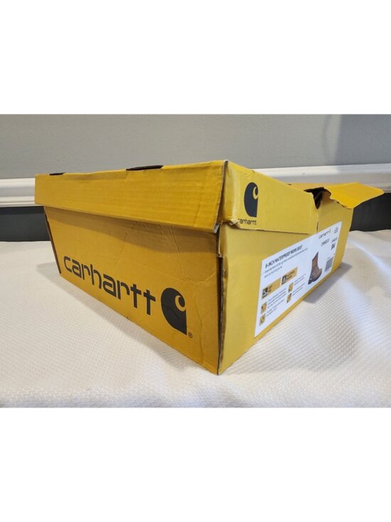 NIB~Men\'s~CARHARTT~Brown~CMW8100~Non Slip~Soft Toe~Waterproof~Work BOOTS~Sz 9M main image 15